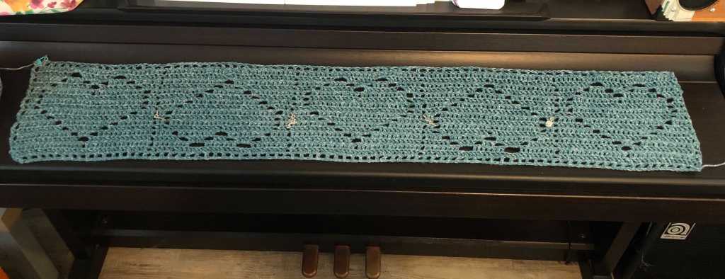 One block row of the pattern